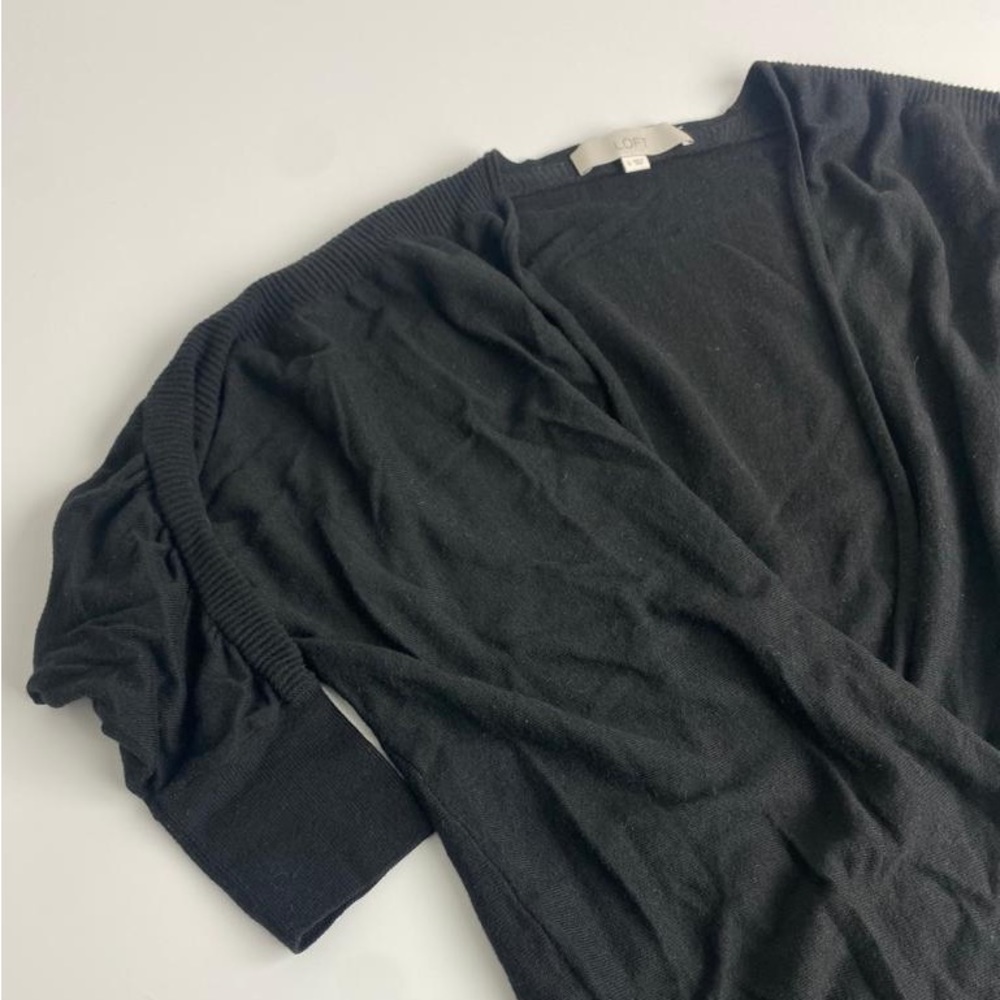 Ann Taylors the LOFT Sweater Womens Small Black Business Casual - Picture 9 of 14